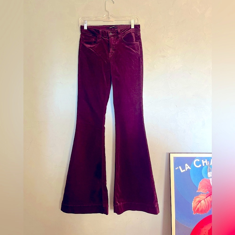 J Brand Bella Velvet Flares